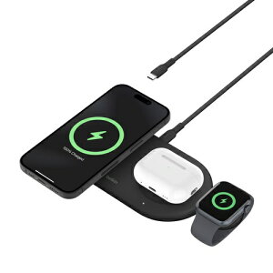 BELKINbxL BoostCharge Pro Qi2 3-in-1 CX[d ubN WIZ022qcBK