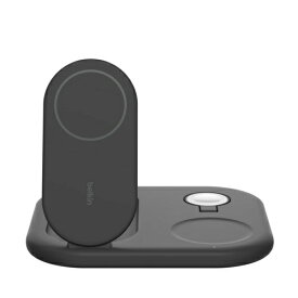 BELKIN｜ベルキン BoostCharge Pro Qi2 3-in-1 折りたたみ式ワイヤレス充電器 ブラック WIZ029dqBK