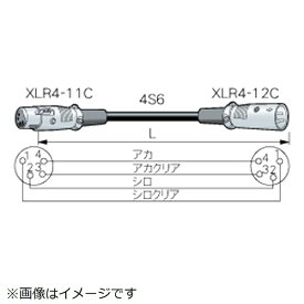 CANARE｜カナレ電気 15m 4心スピーカーケーブル XLR4（メス） - XLR4（オス） 黒 SC15