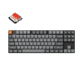 Keychron｜キークロン キーボード K1 Max White LED(赤軸・英語配列) K1M-A1-US [有線・ワイヤレス /Bluetooth・USB]