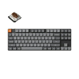 Keychron｜キークロン キーボード K1 Max White LED(茶軸・英語配列) K1M-A3-US [有線・ワイヤレス /Bluetooth・USB]