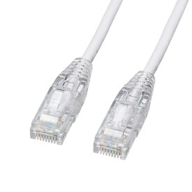 サンワサプライ｜SANWA SUPPLY LANケーブル ホワイト KB-SL6YS-005W [0.5m /カテゴリー6 /スリム]