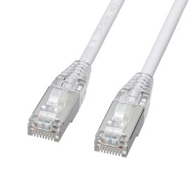 サンワサプライ｜SANWA SUPPLY LANケーブル ホワイト KB-SL5STPS-005W [0.5m /カテゴリー5e /スリム]