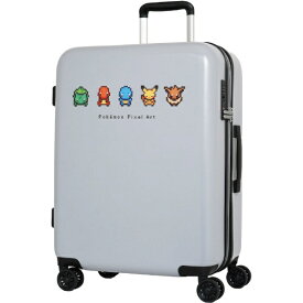 ポケモン｜Pokemon ポケモン　ピクセルアート　キャリーケース グレー PK-0881-56-GY [TSAロック搭載]