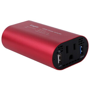 WbNbLogic 150W DC12VpVK[\PbgJ[Co[^[ USB-A×2|[gi 2.4A / QC3.0 j LG-IV-DCAC1