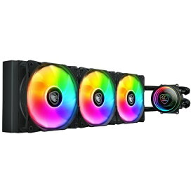COUGAR｜クーガー 水冷CPUクーラー 120mmファンx3 ［LGA1851/1700/1200/115X/1366・AM5/AM4/AM3/AM2/FM2/FM1］ POSEIDON ELITE ARGB 360 ブラック CGR-PSDELRGB-B-360 POSEIDON ELITE ARGB 360 ブラック CGR-PSDELRGB-B-360