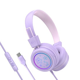 MEE audio｜ミーオーディオ キッズヘッドホン USB Type-C KidJamz ラベンダー HP-KJ55U-LV [USB]