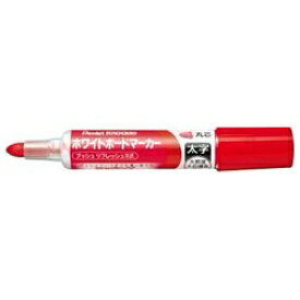 ぺんてる｜Pentel ［ホワイトボードマーカー］ ノックル ＜太字＞ （インキ色：赤） EMWL6W-B[EMWL6WB]