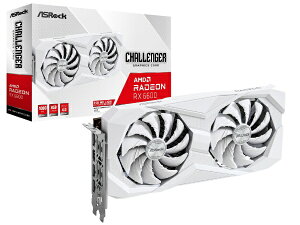 ASROCKbAXbN OtBbN{[h Radeon RX 6600 Challenger White 8G (RX6600 CLW 8G) zCg RX6600CLW8G [Radeon RXV[Y /8GB]