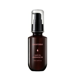 【エントリーで最大全額ポイント還元|11/5迄】 moremo|モレモ ヘアオイル ミラクル2X(70mL) moremo