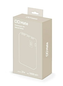 CIO｜シーアイオー CIO Mate Powerbank 001 ナチュラルホワイト MATE-PB001-NWH
