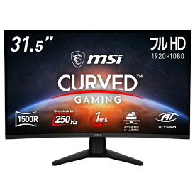 【エントリーで最大全額ポイント還元｜7/18迄】 MSI｜エムエスアイ ゲーミングモニター MAG 32C6X [31.5型 /フルHD(1920×1080) /ワイド /曲面型]