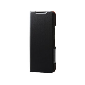 ELECOM｜エレコム arrows We2 Plus ( F-51E ) ケース レザー カバー 手帳型 マグネット フラップ 衝撃吸収 超軽量 薄型 スタンド機能付 UltraSlim ブラック PM-F242PLFUBK