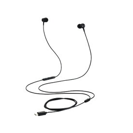 ELECOM｜エレコム イヤホン カナル型 Type-C ブラック EHP-DF14CMBK [USB]