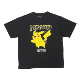 ファインプラス｜FINE PLUS ポケットモンスター ポケモン ブラック Tシャツ Mサイズ A柄 ピカチュウ 22863174