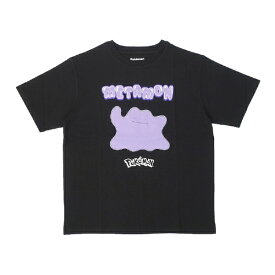 ファインプラス｜FINE PLUS ポケットモンスター ポケモン ブラック Tシャツ Mサイズ C柄 メタモン 22863174