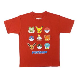 ファインプラス｜FINE PLUS ポケットモンスター ポケモン KIDS パルデアフェイス Tシャツ 吸汗速乾 防蚊 110cm レッド 22863164