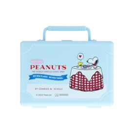 サンスター文具｜sun-star ミニトランクケース入メモ PEANUTS Bon Voyage! ライトブルー S2844079