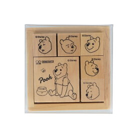 サンスター文具｜sun-star 木製スタンプセット くまのプーさん ファニーフェイス S3223043