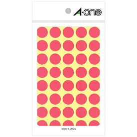 A-one｜エーワン カラーラベル 桃 07028 [14シート /40面 /光沢]