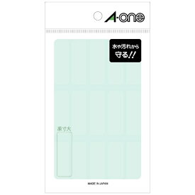 A-one｜エーワン 透明保護ラベル 透明 08380 [8シート /15面 /光沢]