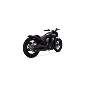 バンスアンドハインズ｜VANCE&HINES TwinSlash PCX 3in Slip-on ツインスラッシュ 3インチ スリップオン ブラック マフラー INDIAN SCOUT/BOBBER 15-21 1801-1533