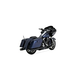 バンスアンドハインズ｜VANCE&HINES PowerDuals PCX パワーデュアルズ ヘッドパイプ ブラック マフラー TOURING/TRIKE 09-16 46332