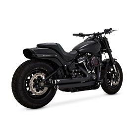 バンスアンドハインズ｜VANCE&HINES BigShots Staggered ビッグショットスタッガード ブラック マフラー SOFTAIL 86-09 47959