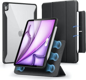 イーエスアール｜ESR 13インチiPad Air（M3/M2）用 縦横スタンド対応マグネット縦横スタンドケース ESR Rebound Hybrid 360 iPad Air 13 M2 ブラック