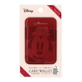 PGA｜ピージーエー MagSafe対応 カードウォレット Premium Style ミニーマウス PG-DMGCW02MNE