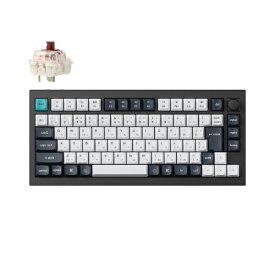 【エントリーで最大全額ポイント還元｜3/11まで】 Keychron｜キークロン キーボード Q1 Max(茶軸) カーボンブラック Q1M-M3-JIS [有線・ワイヤレス /Bluetooth・USB-A＋USB-C]