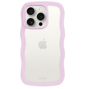 HOLDIT�b�z�[���f�B�b�g iPhone 15 Pro Max �w�ʃN���A�P�[�X Wavy ���C���b�N