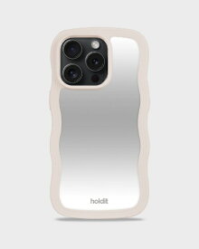 HOLDIT｜ホールディット iPhone 14 Pro ミラーケース Wavy ライトベージュ