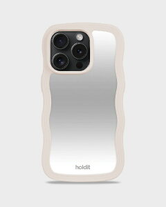 HOLDIT�b�z�[���f�B�b�g iPhone 15 Pro �~���[�P�[�X Wavy ���C�g�x�[�W��