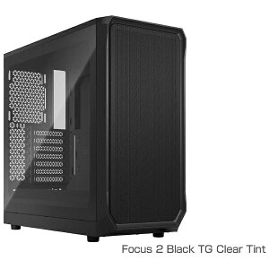 FRACTAL DESIGNbtN^fUC PCP[X [ATX /Micro ATX /Mini-ITX] Focus 2 Black TG Clear Tint ubN FD-C-FOC2A-01