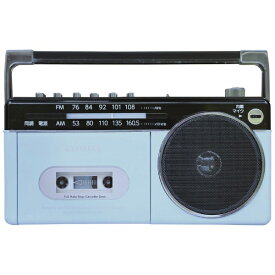 とうしょう｜TOHSHOH モノラル型ラジカセ パステルブルー GAA4-RCP0003-PB [ワイドFM対応 /Bluetooth対応]