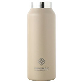 REVOMAX｜レボマックス 炭酸対応真空断熱ボトル REVOMAX WITHOUT CAP 12ozスリム［355ml/ワンタッチ］【水筒本体のみ・キャップ別売】 REVOMAX サンドベージュ DWF-12755S-JP-CL [炭酸対応]