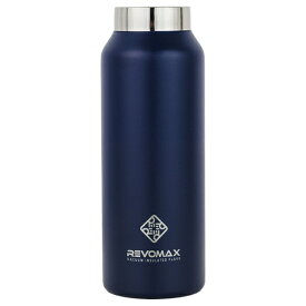 REVOMAX｜レボマックス 炭酸対応真空断熱ボトル REVOMAX WITHOUT CAP 12ozスリム［355ml/ワンタッチ］【水筒本体のみ・キャップ別売】 REVOMAX ネイビー DWF-12750S-JP-CL [炭酸対応]