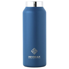 REVOMAX｜レボマックス 炭酸対応真空断熱ボトル REVOMAX WITHOUT CAP 12ozスリム［355ml/ワンタッチ］【水筒本体のみ・キャップ別売】 REVOMAX イェールブルー DWF-12995S-JP-CL [炭酸対応]