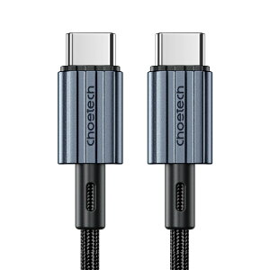 CHOETECH�b�`���G�e�b�N USB-C �� USB-C�P�[�u�� [�[�d /�]�� /2m /USB Power Delivery /60W] �u���b�N XCC-1015