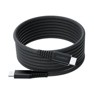 CHOETECH�b�`���G�e�b�N USB-C �� USB-C�P�[�u�� [�[�d /�]�� /1.8m /USB Power Delivery /240W /USB2.0] �u���b�N XCC-1051