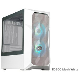 COOLER MASTERbN[[}X^[ PCP[X [Micro ATX /Mini-ITX] TD300 Mesh White zCg TD300-WGNN-S00