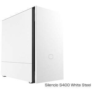 COOLER MASTERbN[[}X^[ PCP[X [Micro ATX /Mini-ITX] Silencio S400 White Steel zCgX`[ MCS-S400-WN5N-SJP