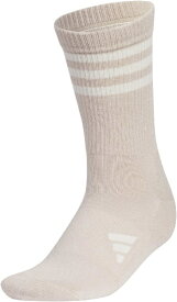 アディダス｜adidas レディース クルー丈 スリーストライプ クッションソックス ワンダータープ×オフホワイト MGR52 [レディース /Sサイズ： 22〜24cm]【返品交換不可】
