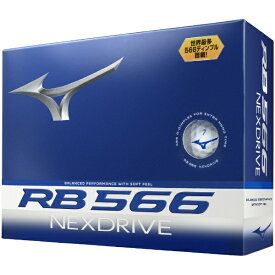 【エントリーで最大全額ポイント還元｜8/22迄】 mizuno｜ミズノ ゴルフボール RB 566 ネクスドライブ NEXDRIVE ホワイト 5NJBT3241012P [12球（1ダース）]【返品交換不可】