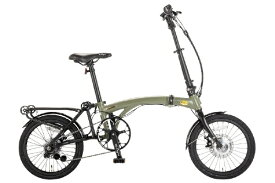 オオトモ｜OTOMO 電動アシスト自転車 180Degree E-TRANCLE イートランクル マットカーキ 67531 [16インチ /5段変速]【キャンセル・返品不可】 【代金引換配送不可】