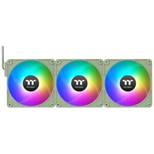 THERMALTAKEbT[}eCN P[Xt@x3 [140mm /1800RPM] CT140 EX ARGB Sync PC Cooling Fan 3 Fan Pack Matcha Green CL-F197-PL14MG-A
