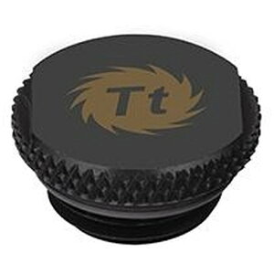 THERMALTAKE�b�T�[�}���e�C�N �k�J�X�^������lG1/4 �v���O O�����O�t Pacific G1/4 Stop Plug w/ O-Ring - Black/DIY LCS/Fitting �u���b�N CL-W035-CU00BL-A