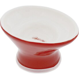 ペティオ｜Petio ヒゲがあたりづらく食べやすい猫用脚付き食器　タスカニーレッド