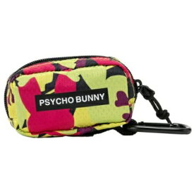 サイコバニー｜Psycho Bunny ボールポーチ LWG CAMO ピンク PBMG4FE3 [W9×D4×H5cm]